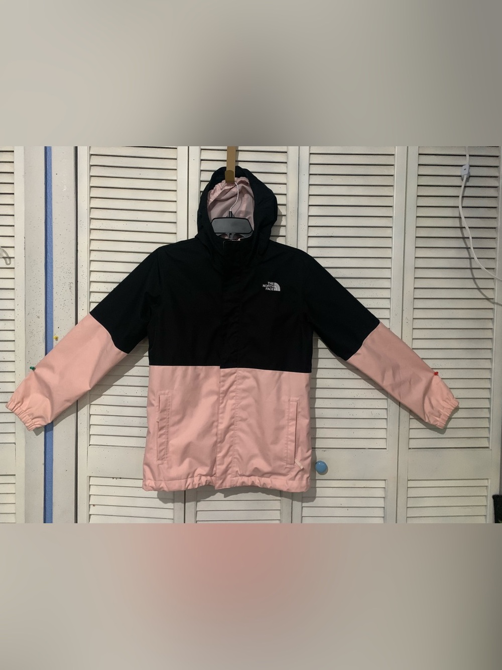 Girls North Face DryVent Hooded Full Zip Raincoat XL